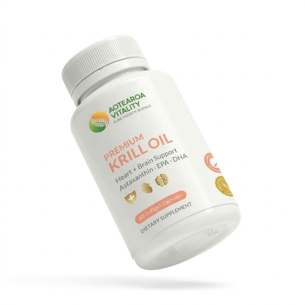 Aotearoa Vitality Premium Krill Oil (60 Softgel Capsules)